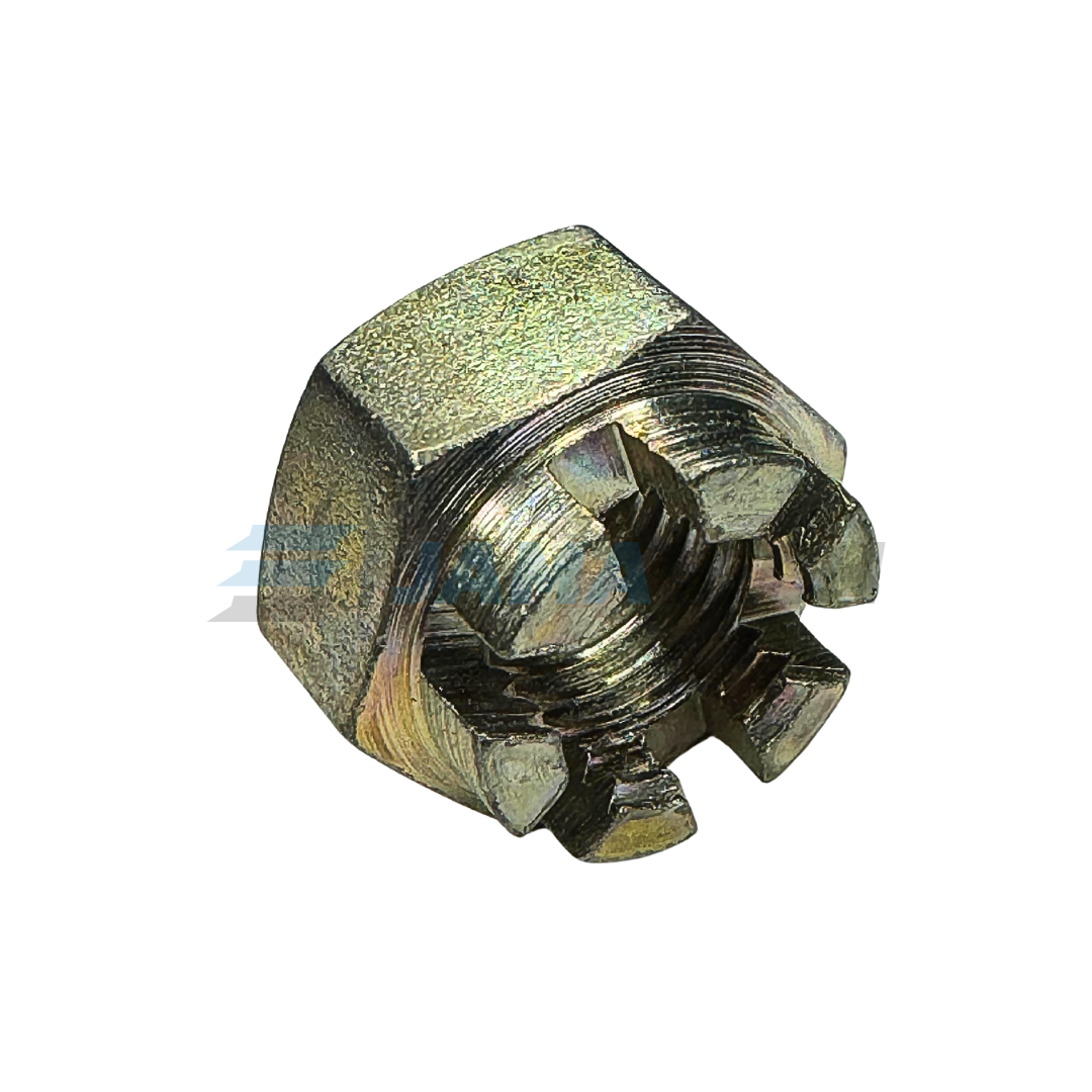 Matice korunková DIN 935 ZN 8.8 M27x1,5