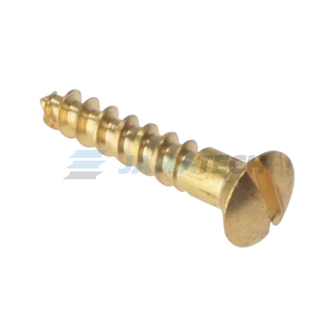 Vrut DIN 95 MS 2x 8 ČH drážka mosaz