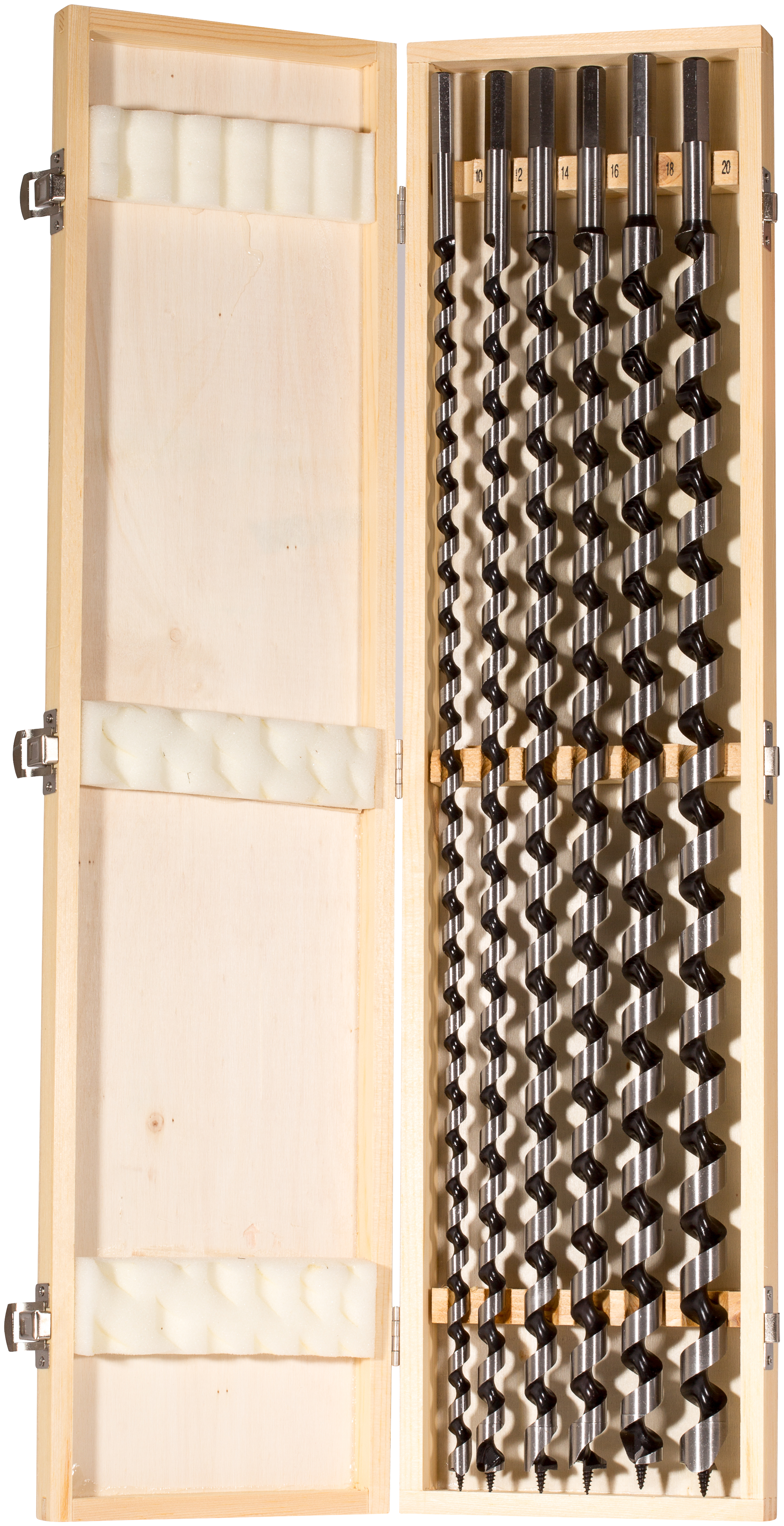 Sada hadovitých vrtáků do dřeva 600 mm (6 ks)