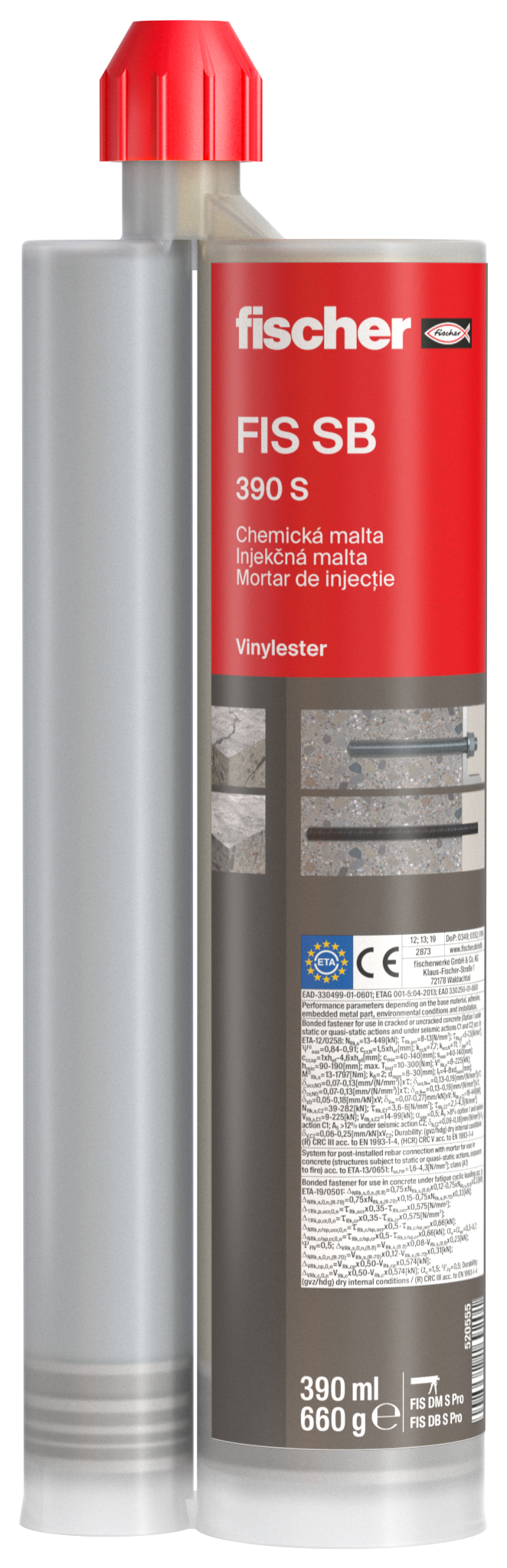 Chemická kotva SB-S 390 ml 520555