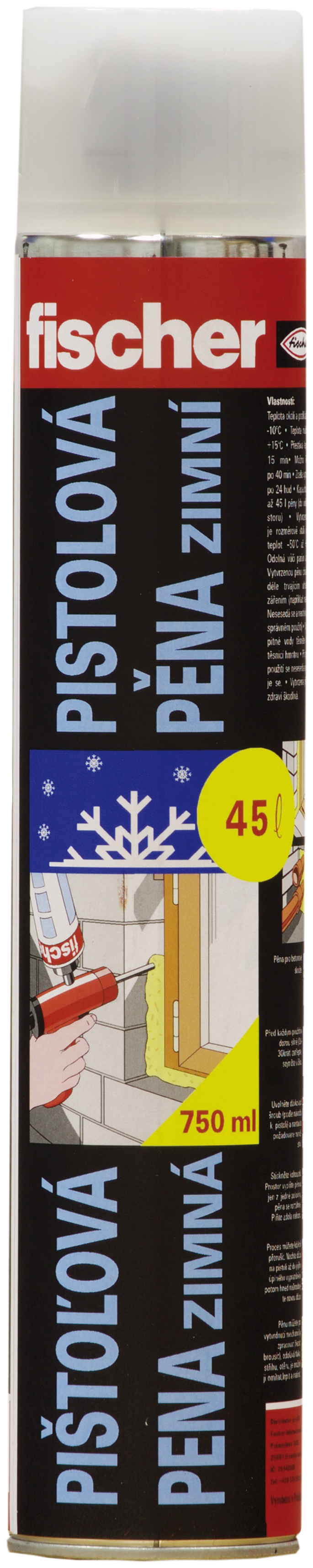 Pěna 750ml pistolová zimní 45l 525013