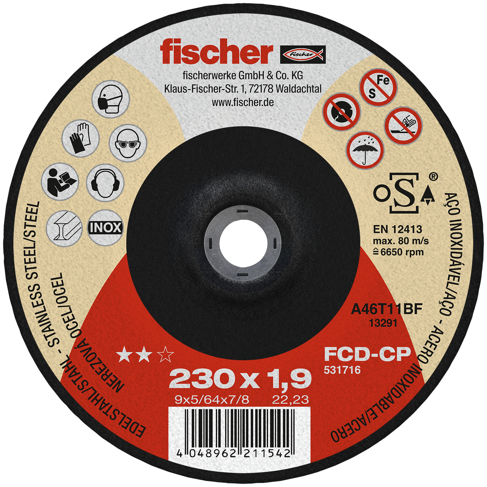 Kotouč řezný 230x1,9 FCD-CP Fischer