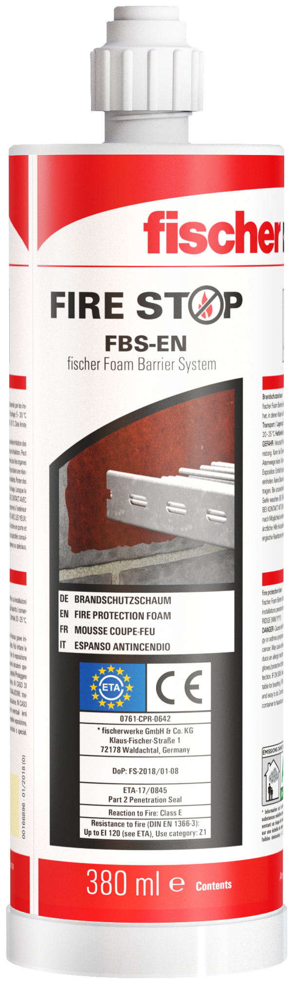 Fischer Systém pěnových prostupů PLUS FBS-EN (PL, SK, CZ, HU)