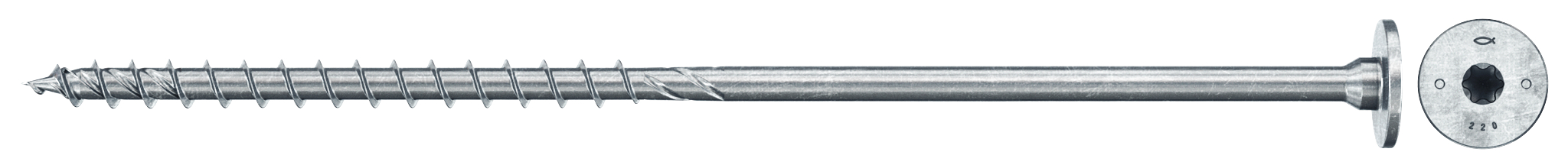 Vrut PowerFast FPF II STP 8x180 BZn bal.50ks