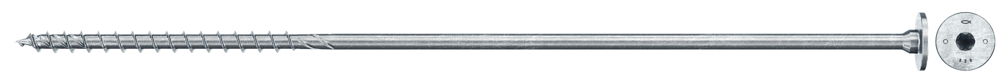 Vrut PowerFast FPF II STP 8x320 BZn bal.50ks