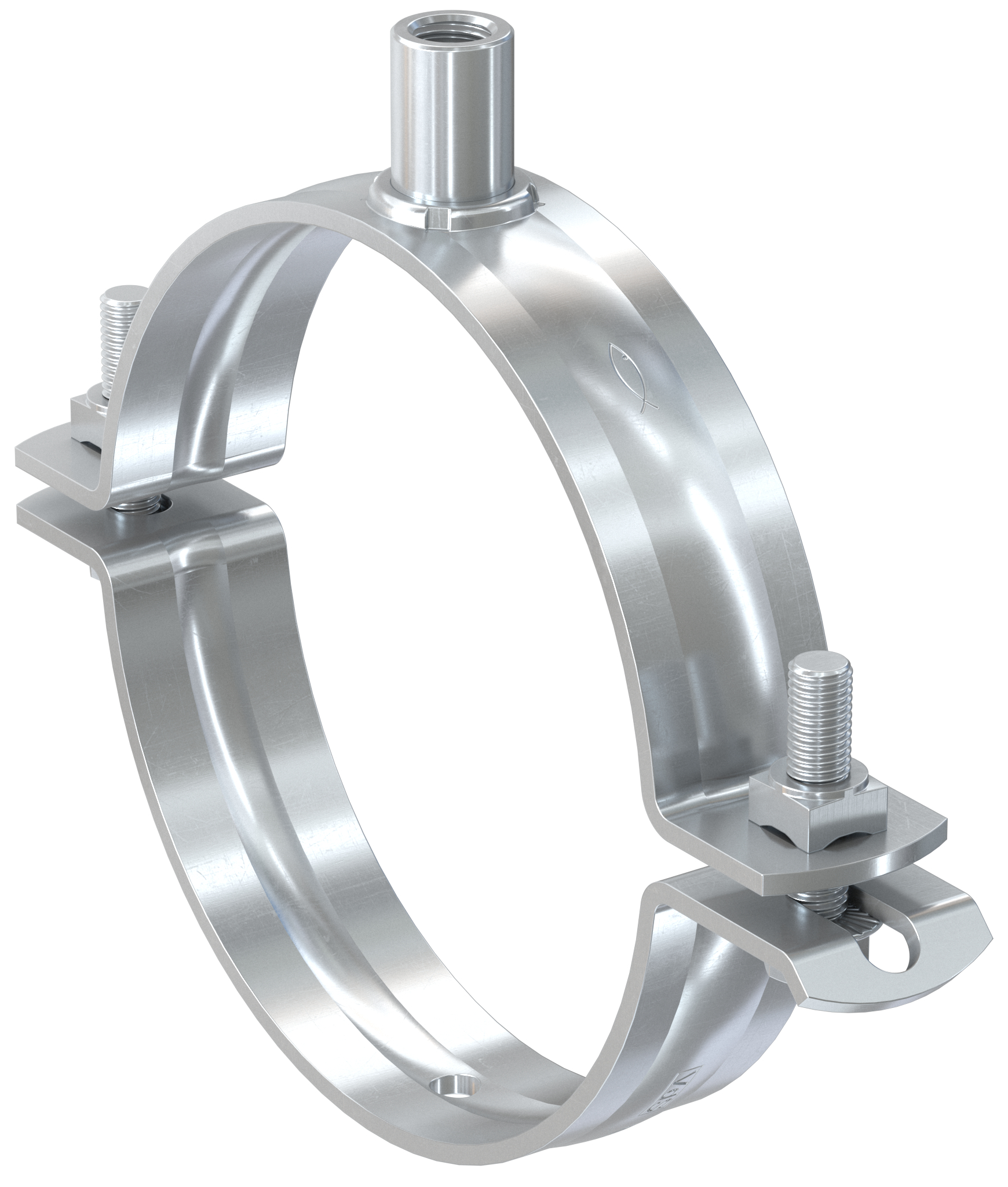 Fischer objímka bez pryže pro těžká potrubí FRSMN 60 - 65 M8/M10