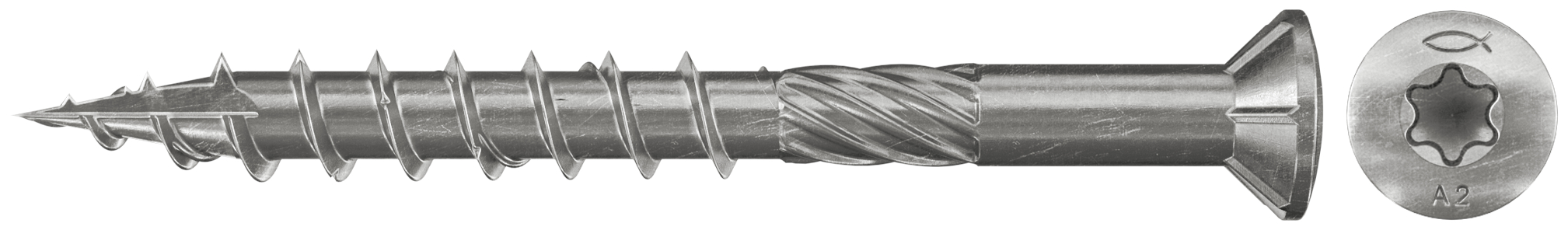 Vrut terasový 5x 80 ČZ TX nerez A2 Fischer