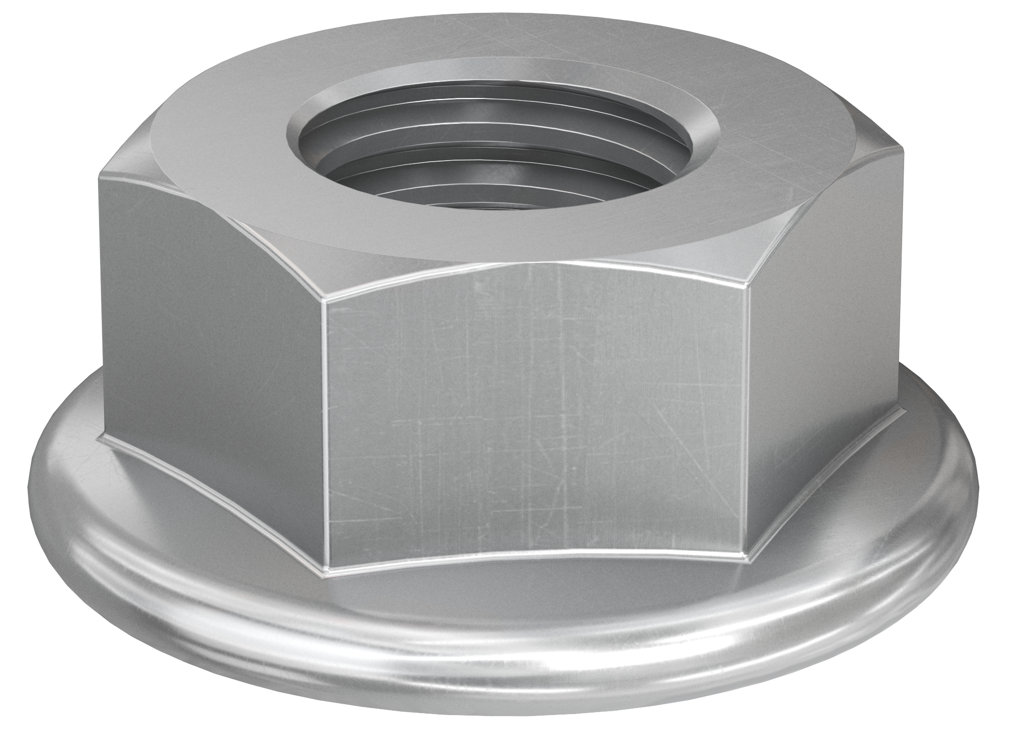 Matice MU F M 8 A2 s ozubeným límcem