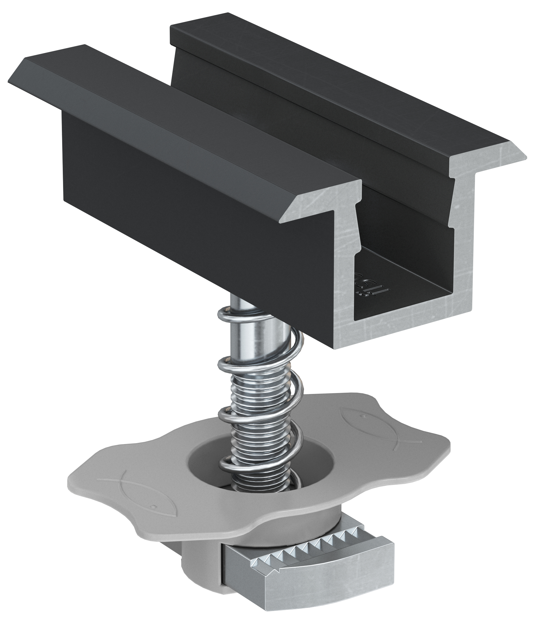 Úchyt PM C 28-34 předmontovaný středový ČERNÝ