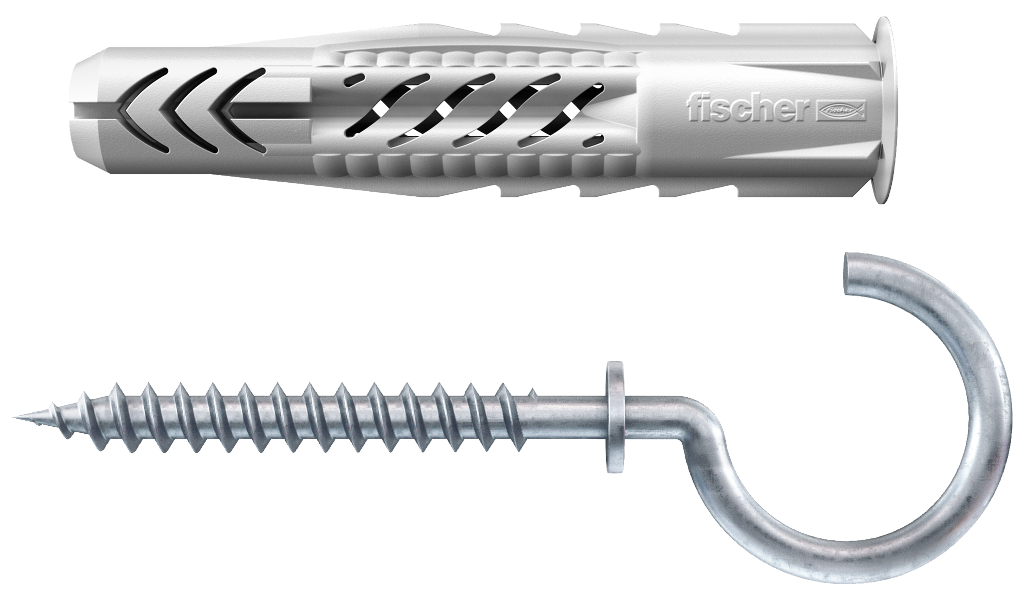 Hmoždinka plast UX 6x35 RH s límečkem a kulatým hákem