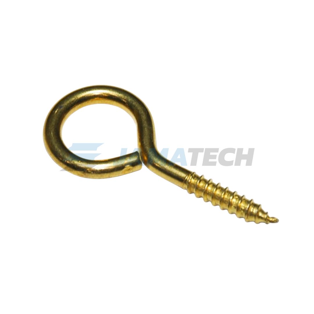 Oko s vrutem 12x 6x2,0 mm mosaz