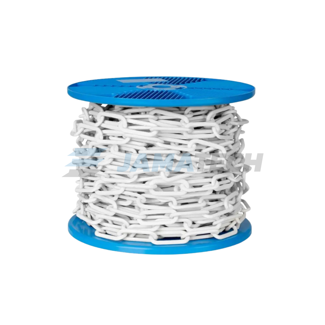 Řetěz plast 6mm bílý svazek 30m