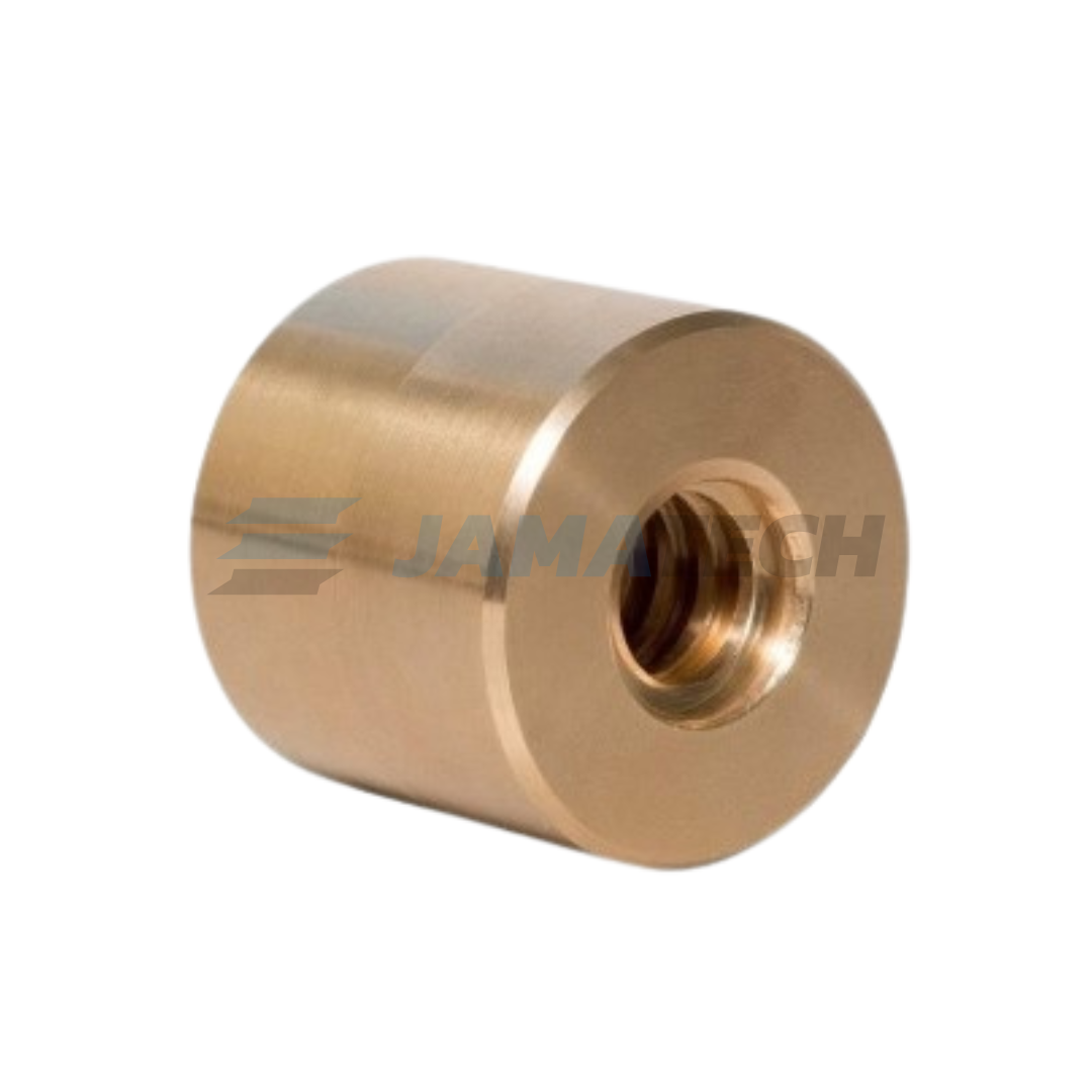 Trapézová matice 20/4 D45xL40 levá bronz